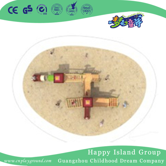 Outdoor Wooden Curious Playhouse Playground For Kids (1907301)