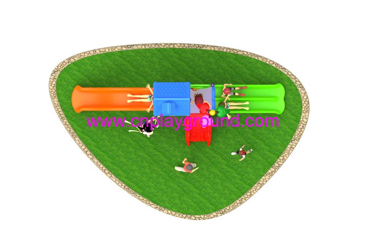 2018 New Outdoor Small Children Vegetable House Playground Equipment with Apple (H17-A14)