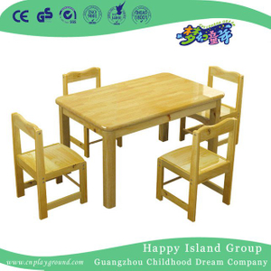 School Solid Wooden Rectangle Table Furniture for Children (HG-3806)