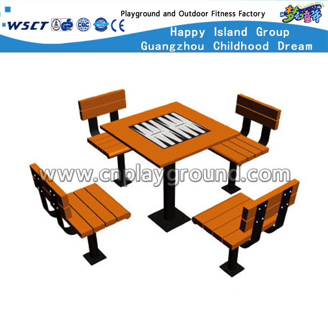 Outdoor Wooden Equipment Leisure Bench and Table Set (HD-19604)