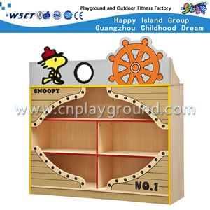New Design Kindergarten Cartoon Children Wooden Cabinet Furniture (HG-5703A)