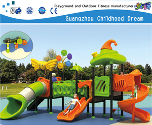 New Commercial Children Vegetable Galvanized Steel Playground with Plastic Slide Equipment(HD-906)