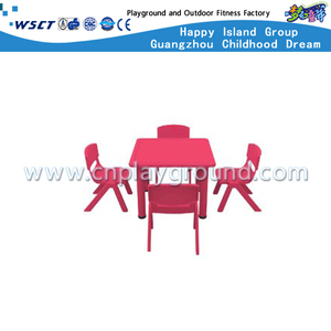 Kindergarten Plastic Square Table Furniture for Four (M11-07504)