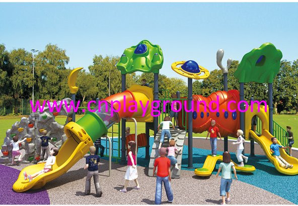 Outdoor Middle Children Sea Breeze Galvanized Steel Playground Equipment with Climbing Wall (HG-10003)