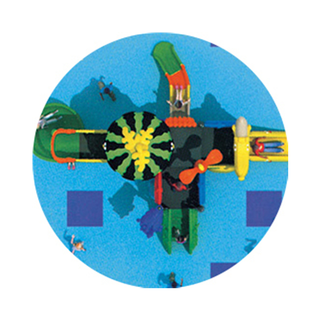 Outdoor Small Green Vegetable Slide Playground for Kids Play (HJ-11101)