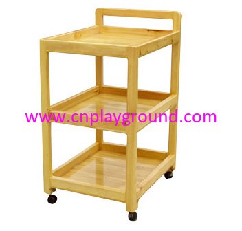 Kindergarten Mobile Wooden Art Supplies Storage Cabinet (HG-4504)