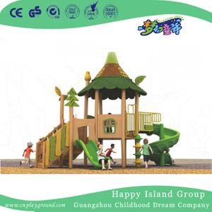 Simple Outdoor Wooden Playhouse Playground For Toddler (1907402)