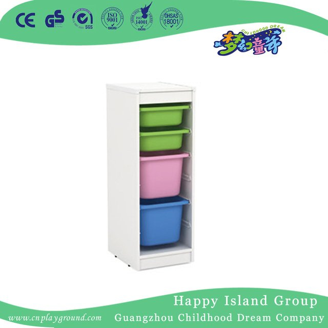 Kindergarten White Wooden Staged Toys Cabinet (HG-5502)