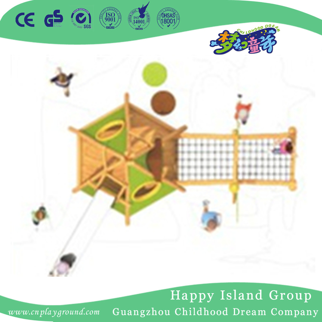 Outdoor Small Wooden Playhouse Playground Equipment (1907603)