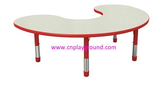School Curved Moon Model Wooden Children Table (HG-5003)
