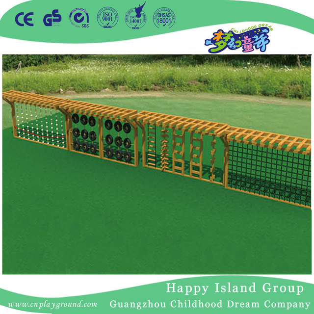 Outdoor Gym Children Wooden Ladder Fitness Climbing Frames (HF-17502)