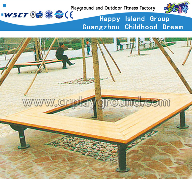 New Design Outdoor Wooden Arc Leisure Bench (HD-19401)