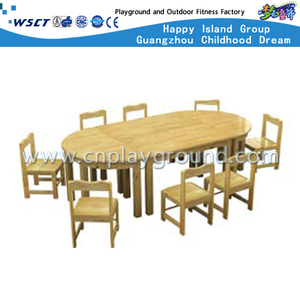 Environment Protection Children Wooden Combination Table Furniture (M11-07207)