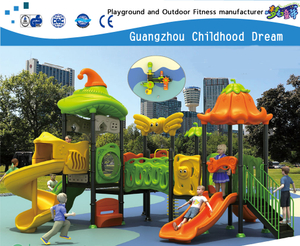 Hot Sale Children Plastic Slide Vegetable Galvanized Steel Playground Equipment for Sale (HD-802)