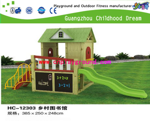 Outdoor Physical Exercise Wooden House Playground Equipment for Children