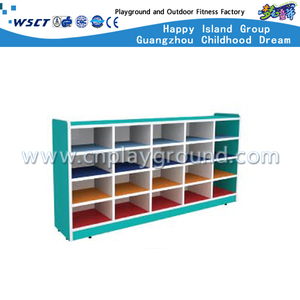  Kindergarten Furniture Children Wooden Shoes Storage Shelf (M11-08910)