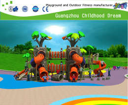 Hot Sale Outdoor Forest Theme Playground With Slide Equipment(H14-03256)