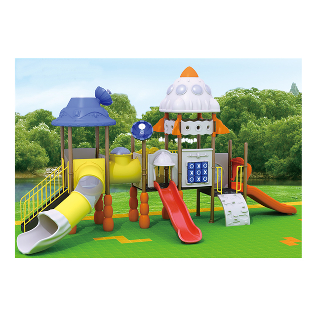 Outdoor Children Middle Outer Space Cylinder Slide Playground (HJ-11602)
