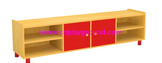 Hot Sale Kindergarten Furniture Wooden Kids TV Stand on Stock (HG-6110)