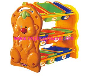 School Cartoon Yellow Monkey Corner Storage Shelf (HG-7104)