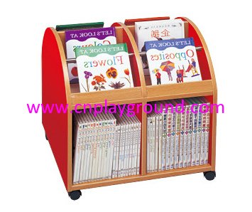 School Wooden Children Semilunar Model Bookshelf (HG-6106)