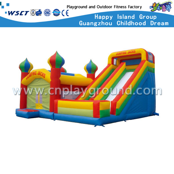 Outdoor Three-Color Simple Inflatable Slide For Toddler Play (HD-9503)