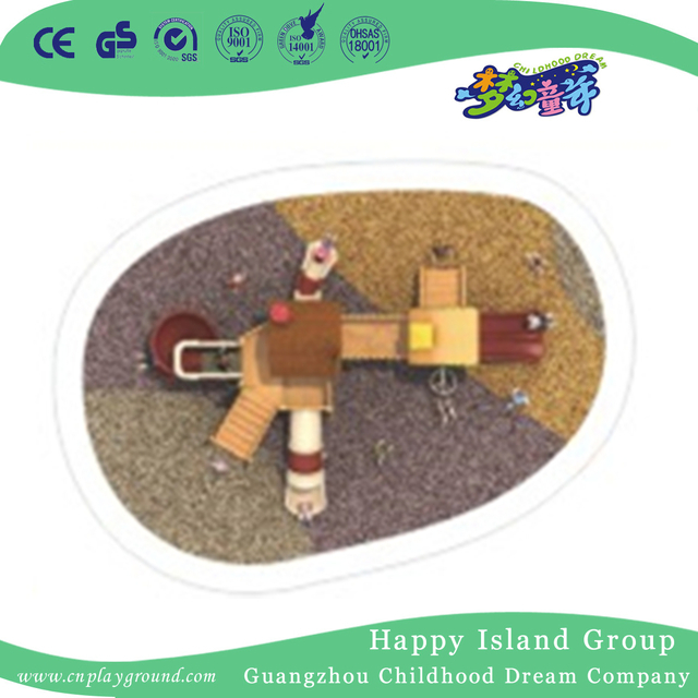 Outdoor Wooden Playhouse Playground For Children Play (1907201)