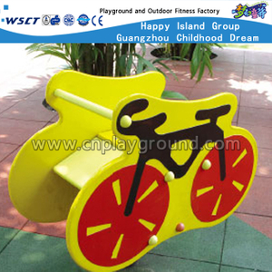Outdoor PVC Board Single Bearing Cartoon Bike Rocking Ride Equipment (HD-15801)